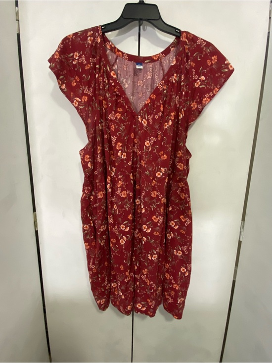 Old Navy Dresses & Skirts - Old Navy Rose-Mauve Floral Smocked Yoke Dress 2X Cottage Core Flowy
